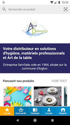 Android application Alpes détergents screenshort