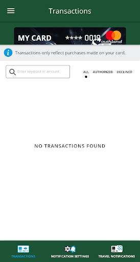 SFCU CardControl+ Screen 3