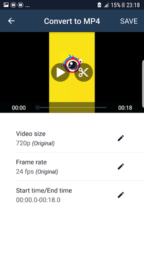 Video Compress Convert & Cut Screen 2