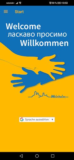 Android application Welcome2Weinheim screenshort