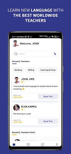 Android application WhyNot? | LEARNING PLATFORM screenshort