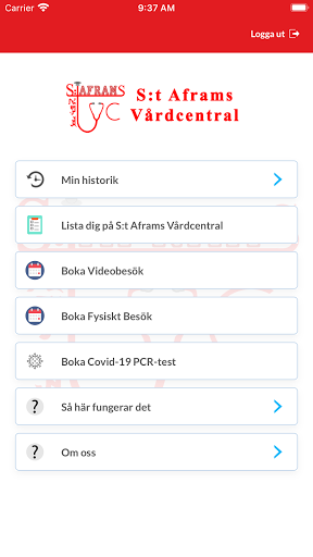 S:t Aframs Vårdcentral Screen 2