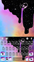 screenshot of Galaxy Color Drip Keyboard Bac