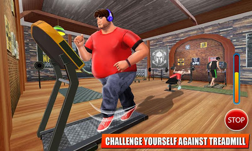 Android application Fat Boy Gym Fitness Games screenshort