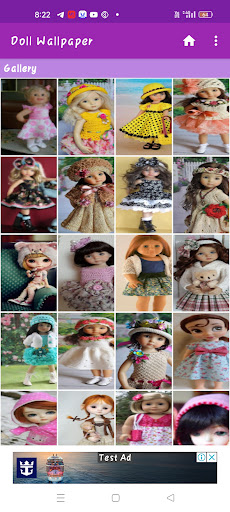Android application Doll Wallpapers screenshort