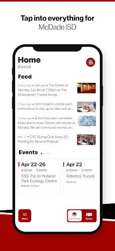 Android application McDade ISD screenshort
