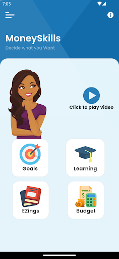 Android application MoneySkills screenshort