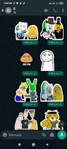 Screenshot 3 Stickers de Que Pro android