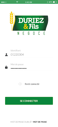 Android application Duriez & Fils screenshort