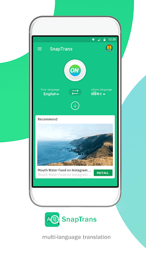 Android application SnapTrans-Translator All Text screenshort