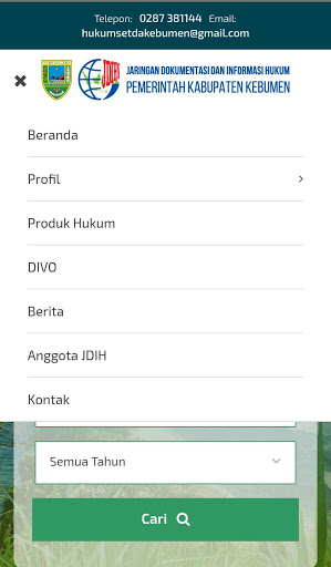 JDIH Kabupaten Kebumen Screen 3