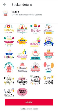 Happy Birthday Stickers for WAのおすすめ画像5