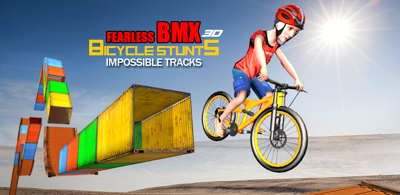 Bebaimis BMX dviračių triukas 3D: neįmanomi takeli
