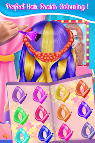 Captura de Pantalla 10 juegos de niñas-trenza peinado android