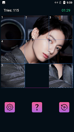 BTS Slide Puzzle Game