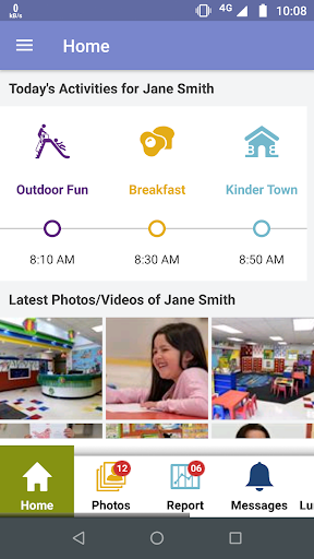 Android application KinderLink Parent screenshort