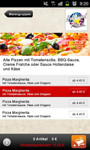 Hollywood Pizza Celle Screen 3