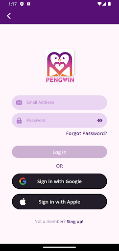 Android application Penguin screenshort