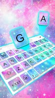 screenshot of Galaxy Sparkle Keyboard Theme