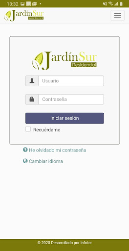 Android application Jardín Sur screenshort
