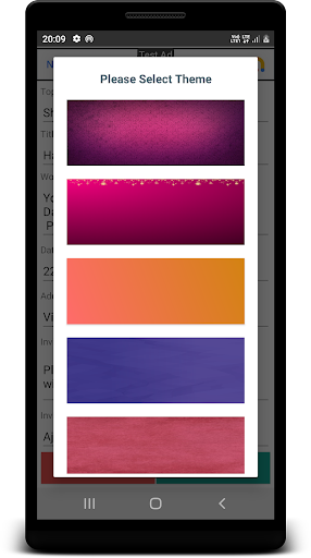 Half Saree Invitation Card Screen 3