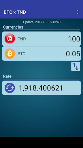 Bitcoin x Tunisian Dinar Screen 2