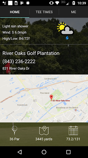 River Oaks Golf Plantation Tee Screen 2