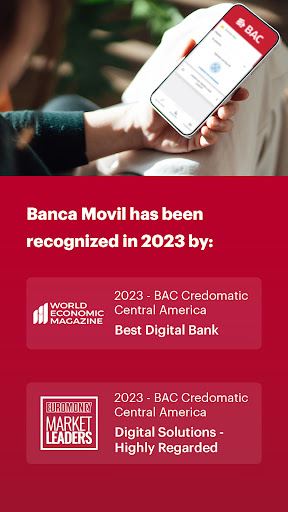 Screenshot of Banca Móvil BAC