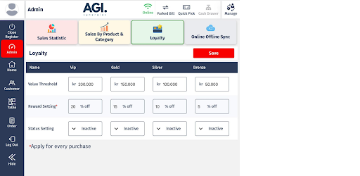 AGI POS Screen 3