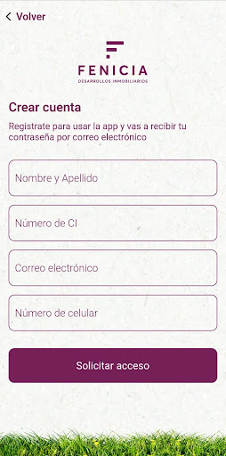 Fenicia APP Screen 3
