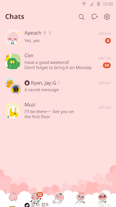 Apeach - KakaoTalk Themeのおすすめ画像2