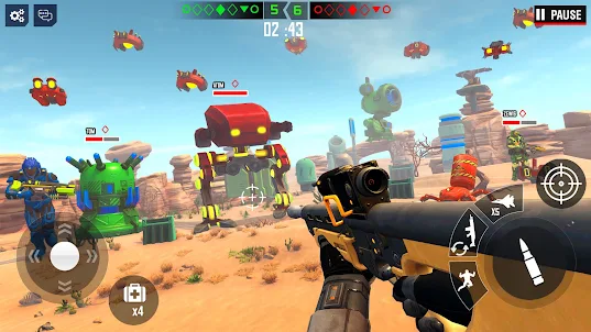 Evolution Robot War: Gun Games