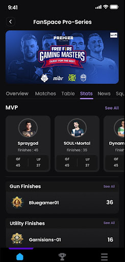 FanSpace: Esports & Gaming Screen 2