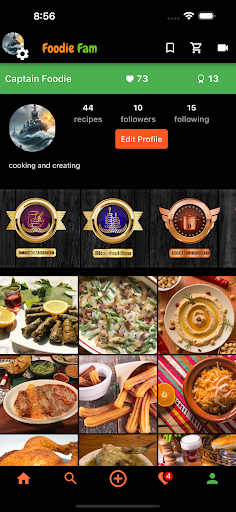 Android application Foodie Fam screenshort