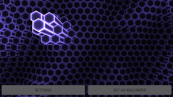 Gyro Hex Particles 3D Live Wallpaper