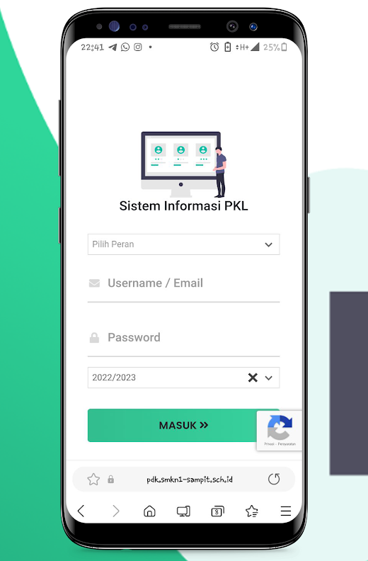 Android application ePKL screenshot