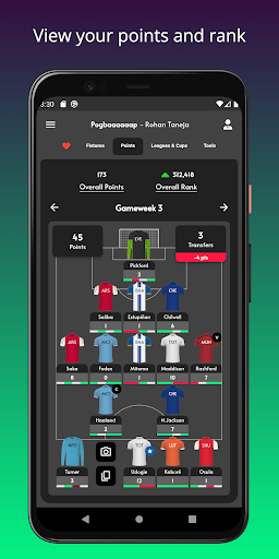 Android application (FPL) Fantasy PL screenshort