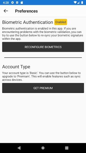 Zax Locker Password Manager Screen 3