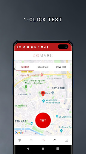 5GMARK Speed & Quality Test Screen 3