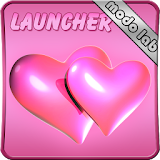 Hearts pink GO Launcher EX thm icon