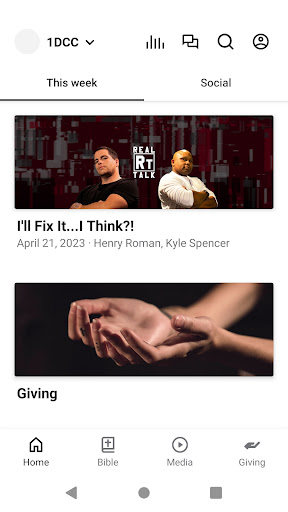 Android application One Digital Church screenshort