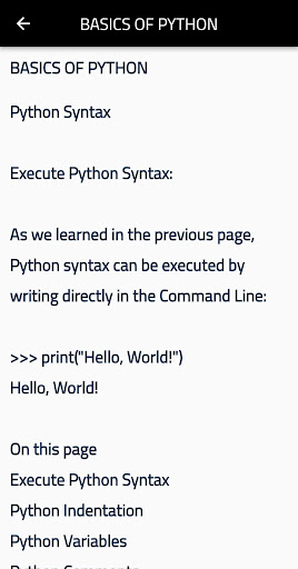 EASY PYTHON Screen 2