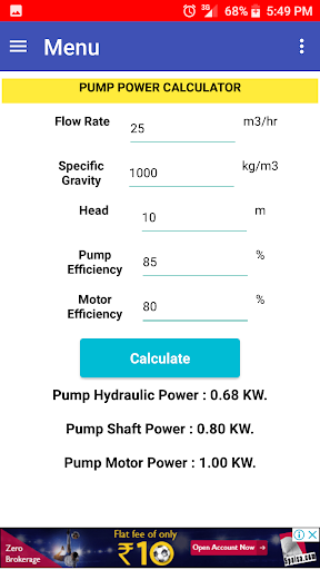 Pump Power Screen 3