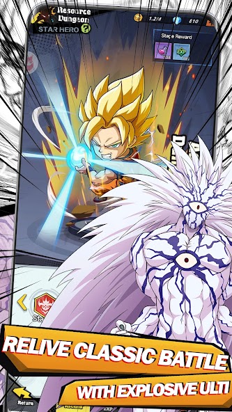 Manga Battle: Tiny Hero 1.0.1 APK + Mod (Unlimited money) untuk android