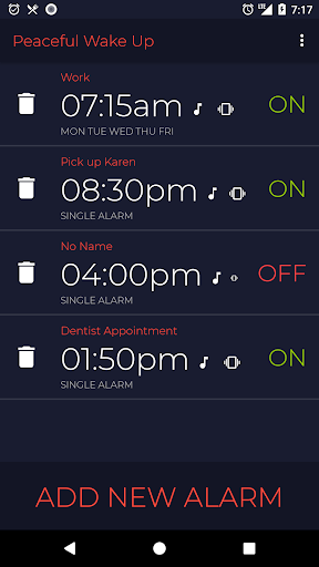 Android application Peaceful Wake-Up - Gentle Alar screenshort