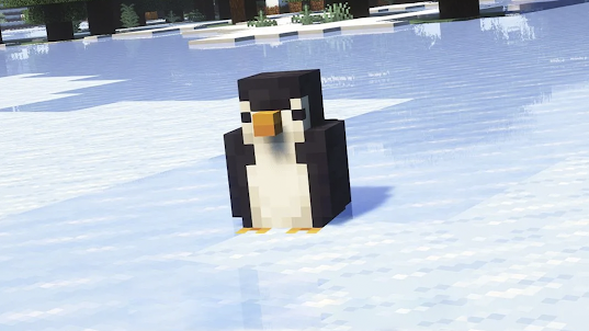 Penguin Mobs Mod لماين كرافت