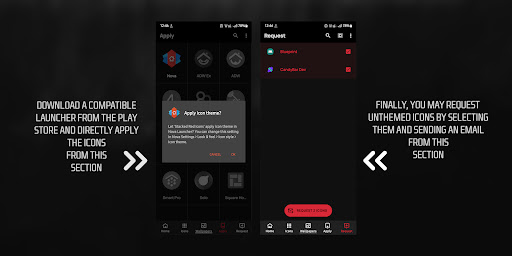 Screenshot of Stacked Red Icons