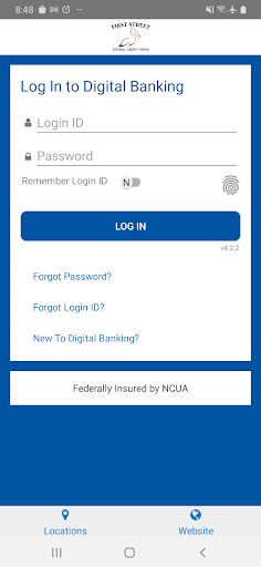 Android application First Street FCU Mobile screenshort