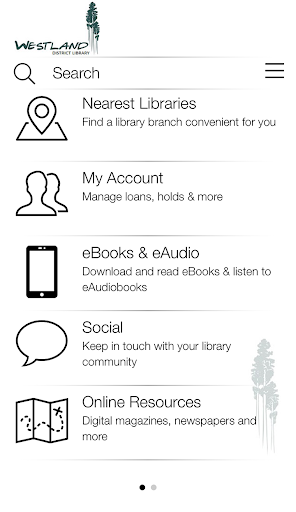 Android application Westland District Library screenshort