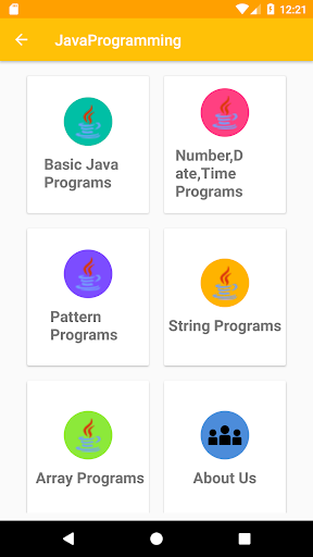 Java Programming Examples Screen 2